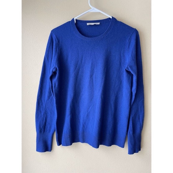 Everlane Blue Cashmere Sweater Size Medium - Picture 2 of 3